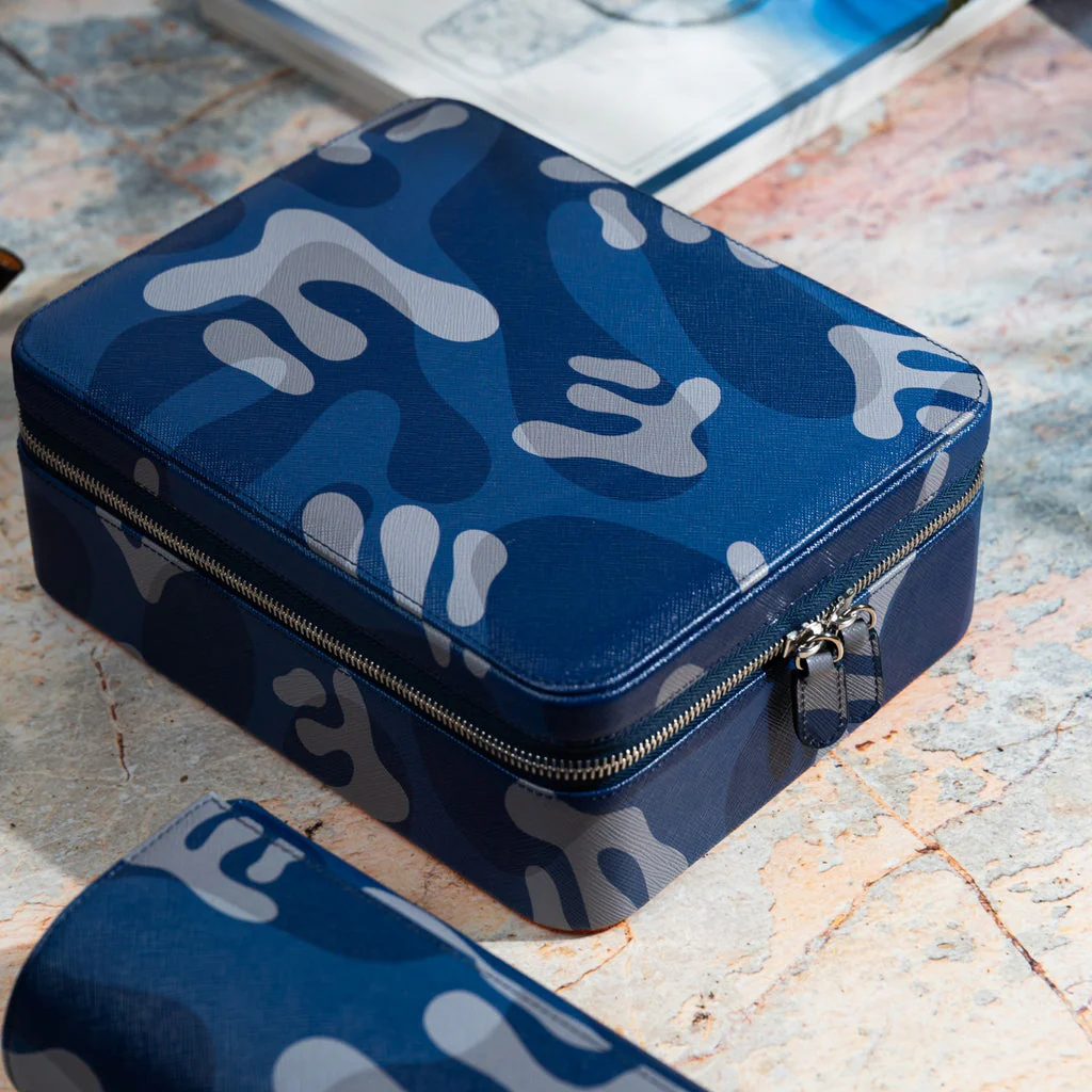 Blue Camo Watch Box – 6 Watches - Image 3