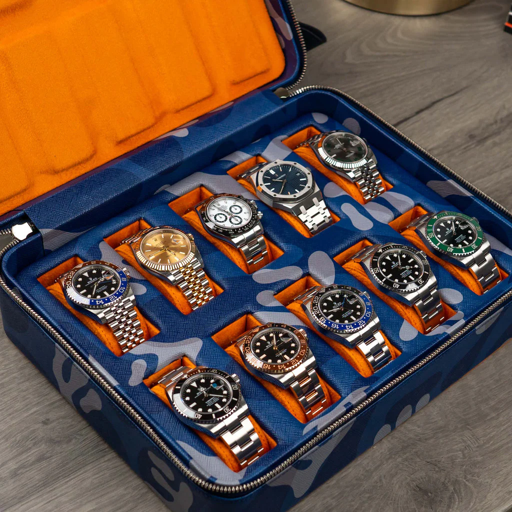 Blue Camo Watch Box – Ten Watches - Image 3
