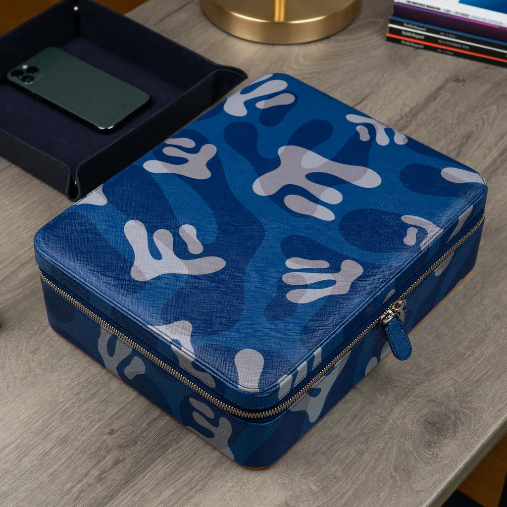 Blue Camo Watch Box – Ten Watches - Image 4