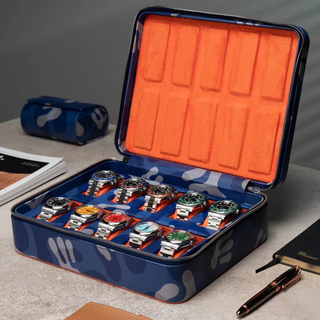 Blue Camo Watch Box – Ten Watches - Image 8