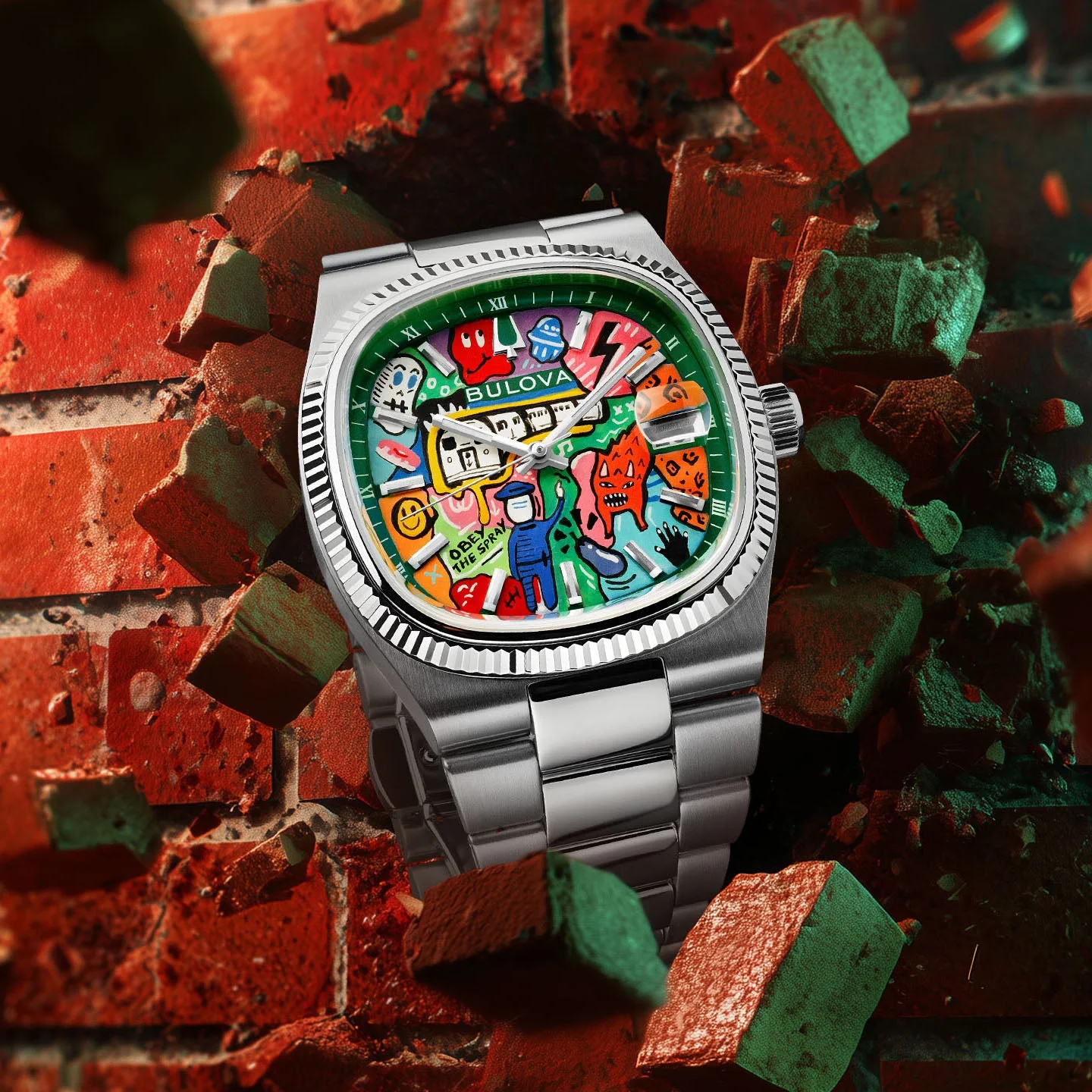 Bulova Super Seville Mural Verde - Image 4