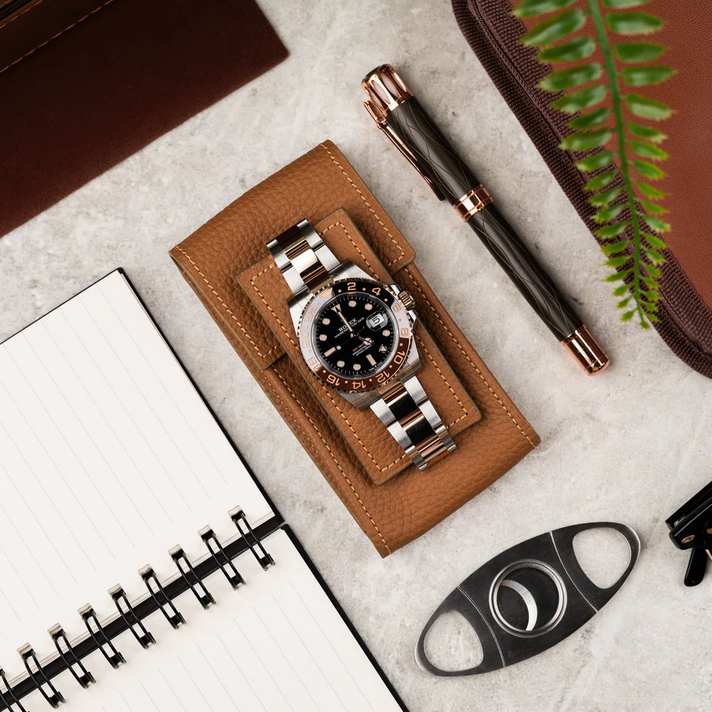 Chestnut Leather Watch Pouch - Image 7