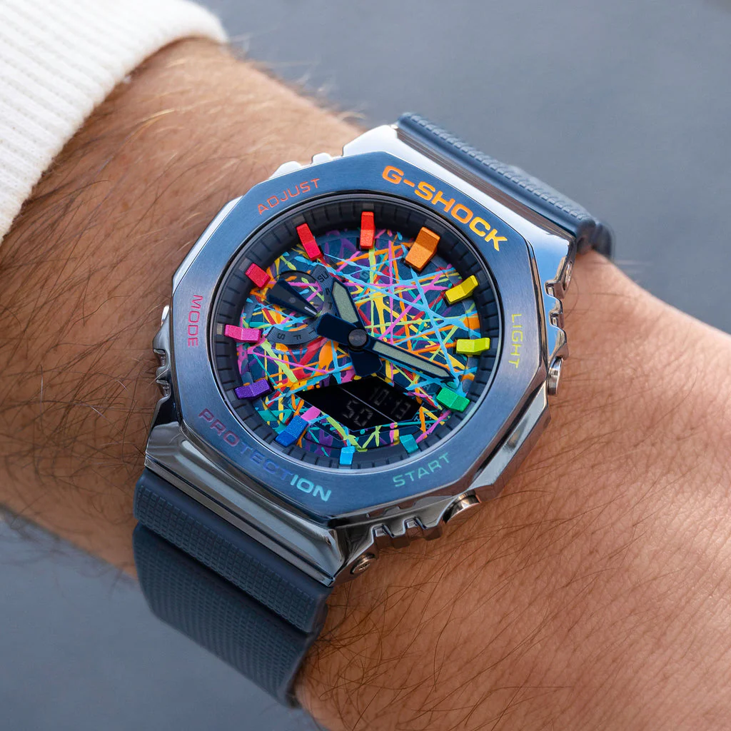G-Shock CasiOak Blue Freak Rainbow - Image 2