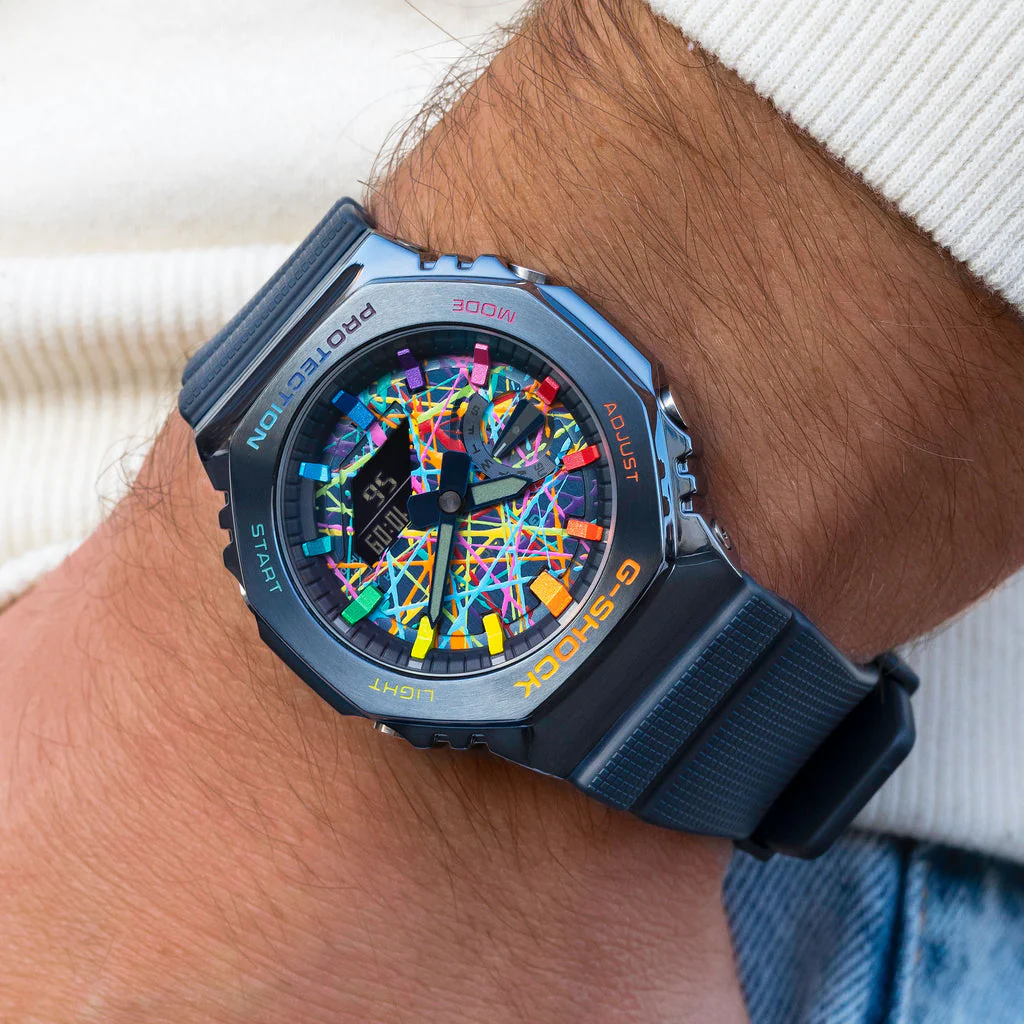 G-Shock CasiOak Blue Freak Rainbow - Image 3