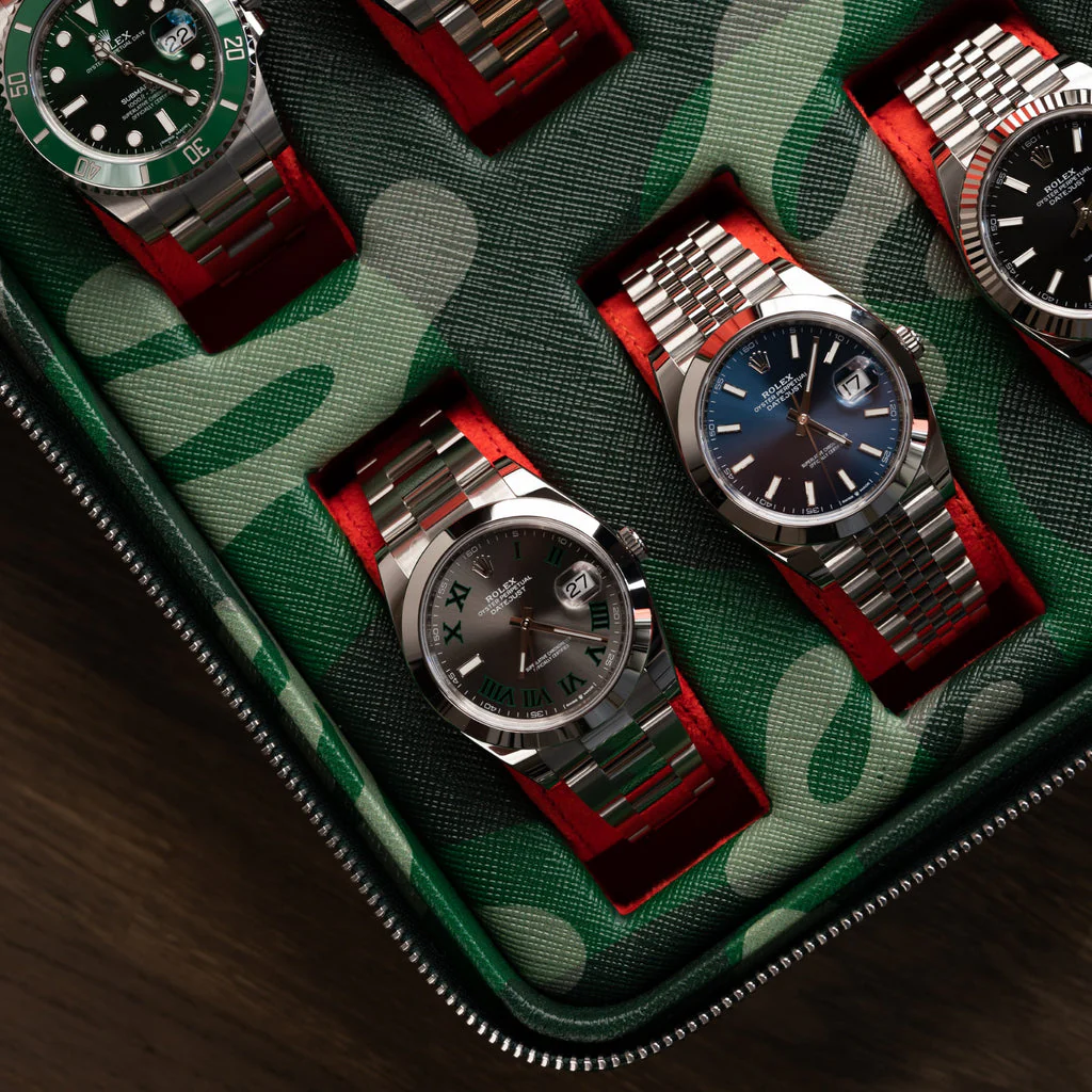 Green Camo Watch Box – Six Watches - Image 3