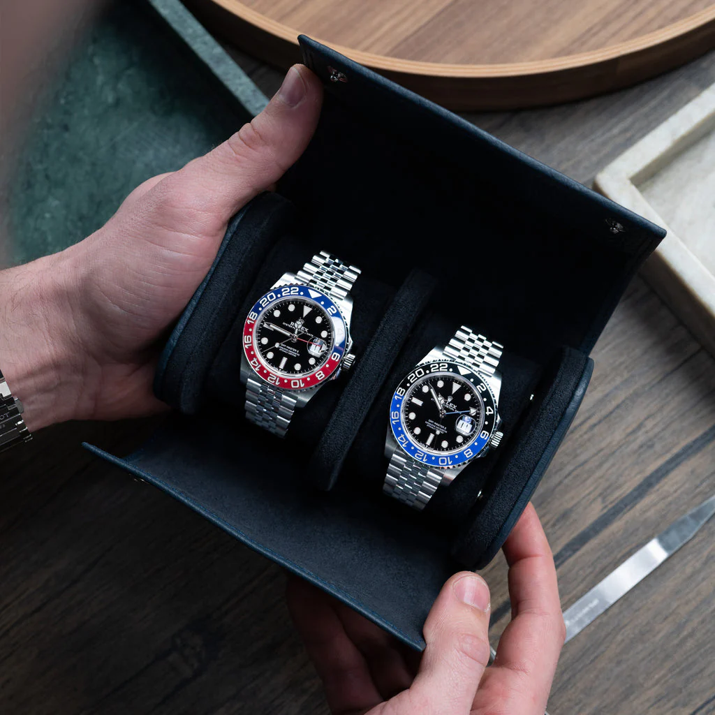 Navy Watch Roll – Two Watches - Image 6