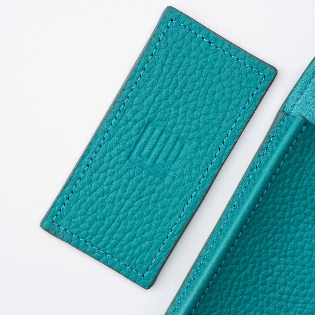 Teal Leather Watch Pouch - Image 8