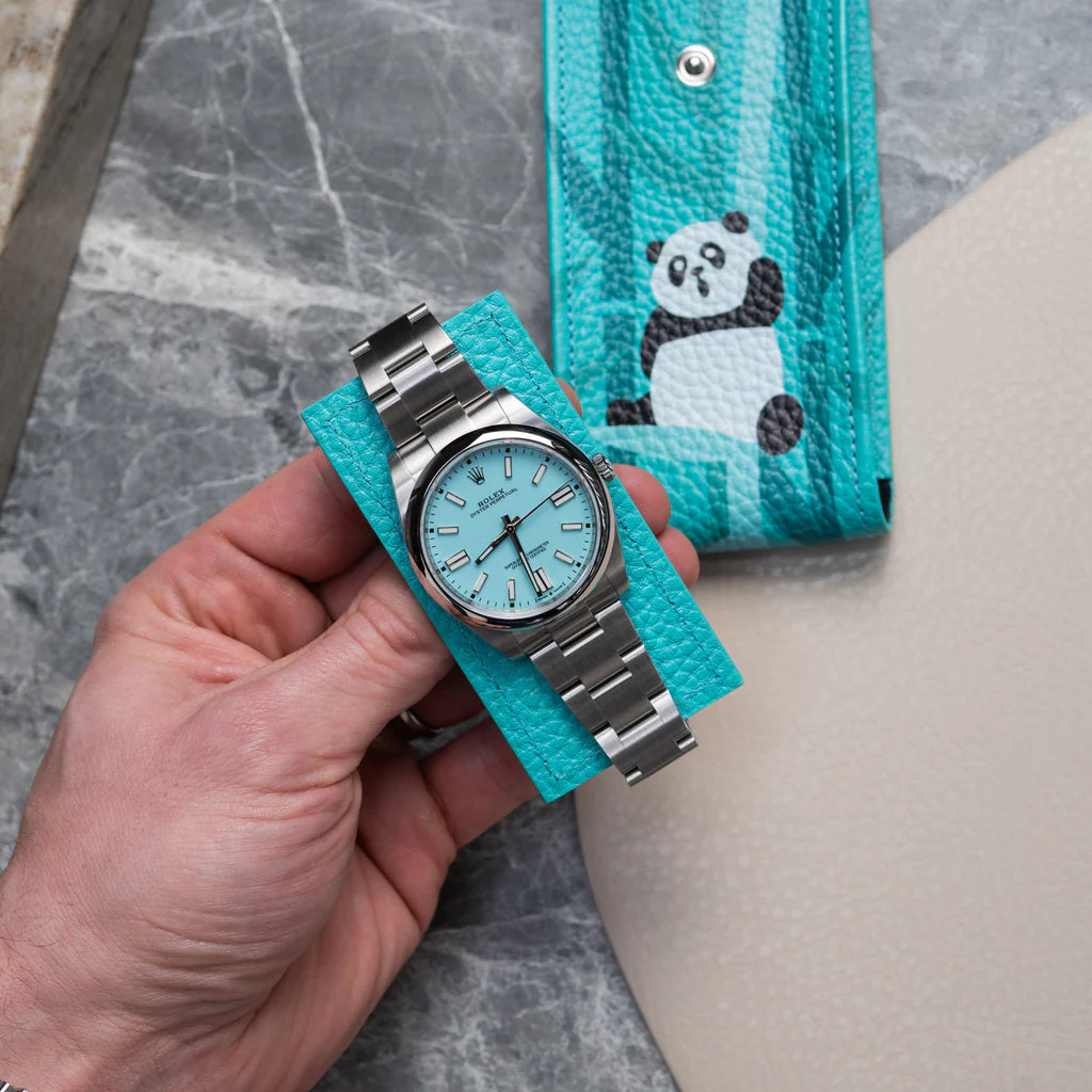 Teal Panda Watch Pouch - Image 3