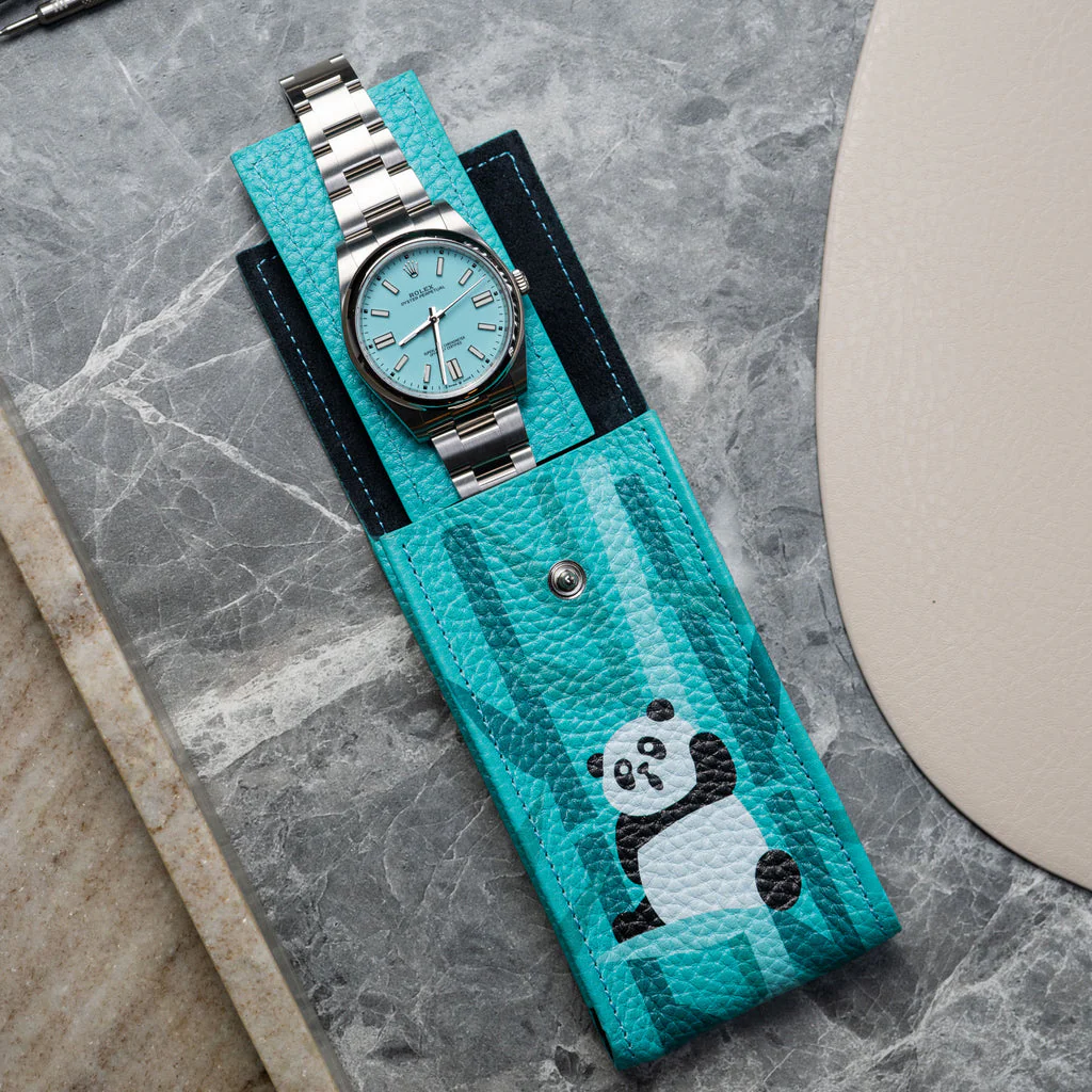 Teal Panda Watch Pouch - Image 4