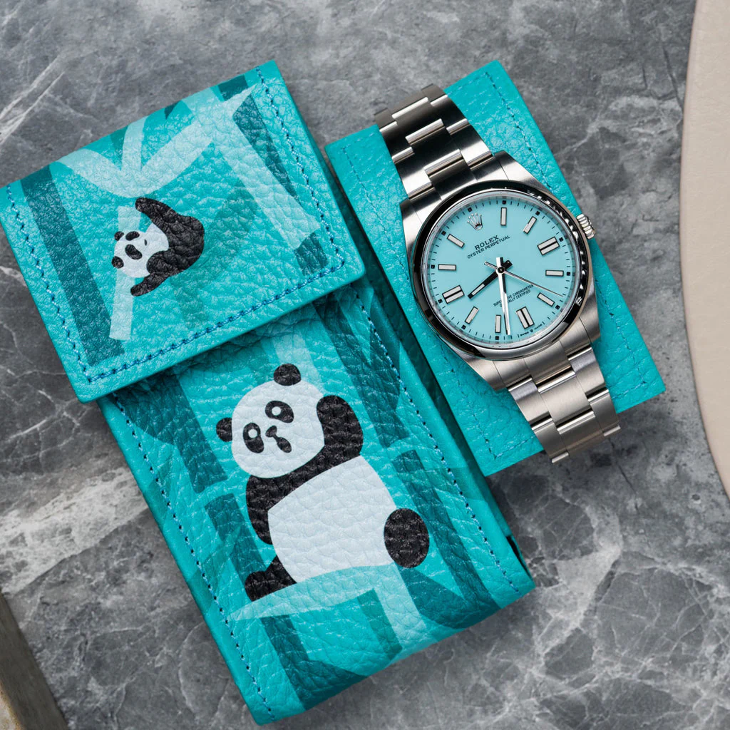 Teal Panda Watch Pouch - Image 5